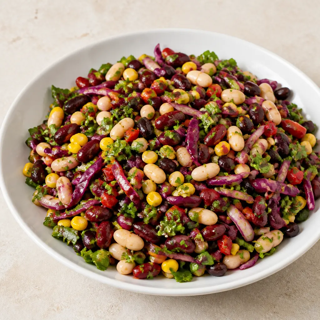 Gemischter Bohnensalat