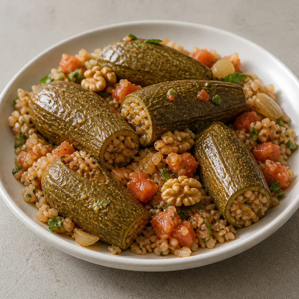 Zucchini Yalanji with Bulgur