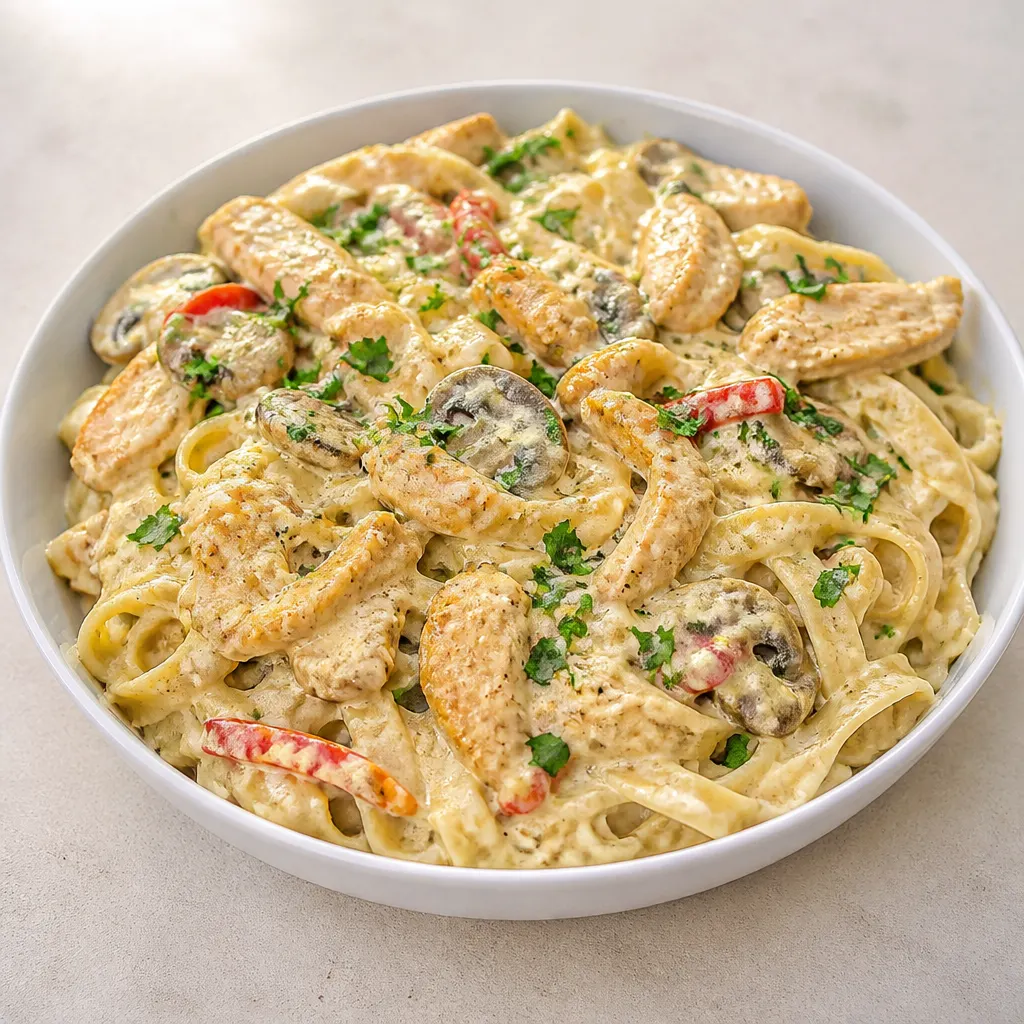 Cremige Hähnchen-Pasta