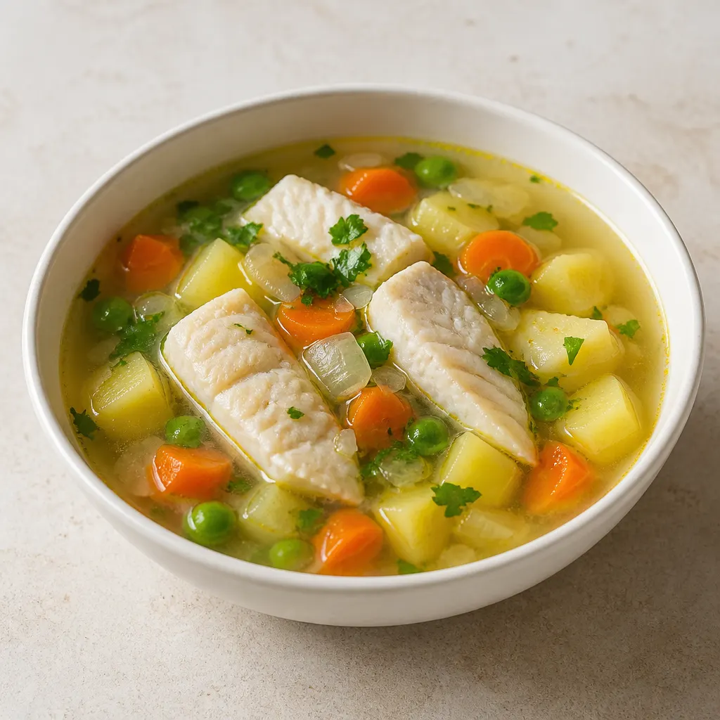 شوربة سمك سهلة