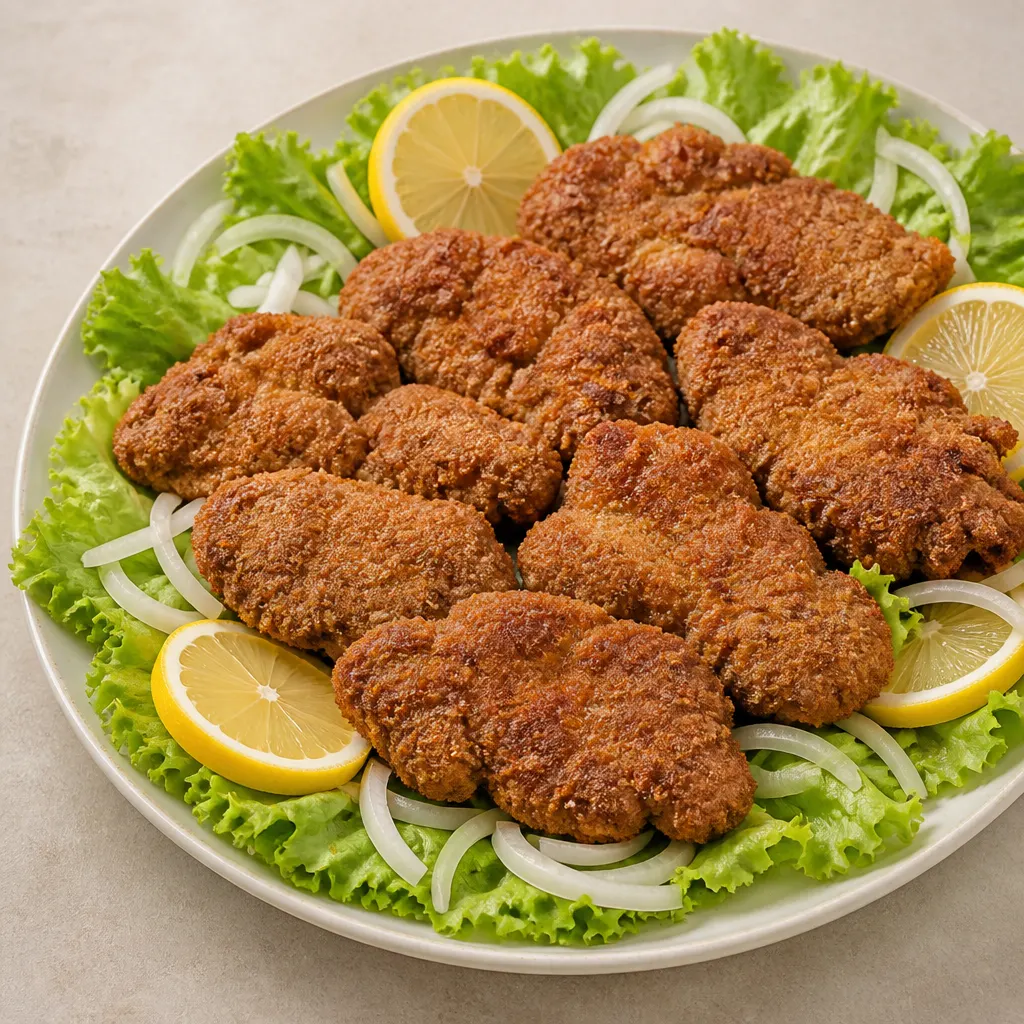 مخ الضأن بالبقسماط