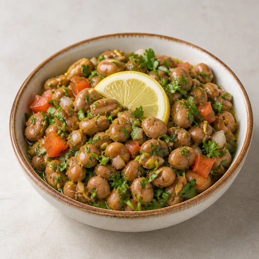 Sprouted Fava Beans with Ful Medames