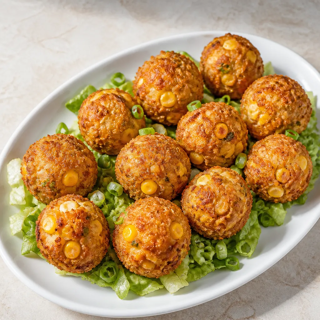 Mais-Käse-Bällchen