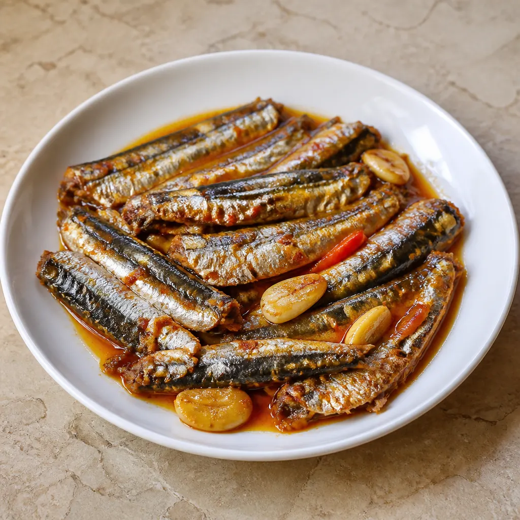 Homemade Sardines with Garlic and Vinegar