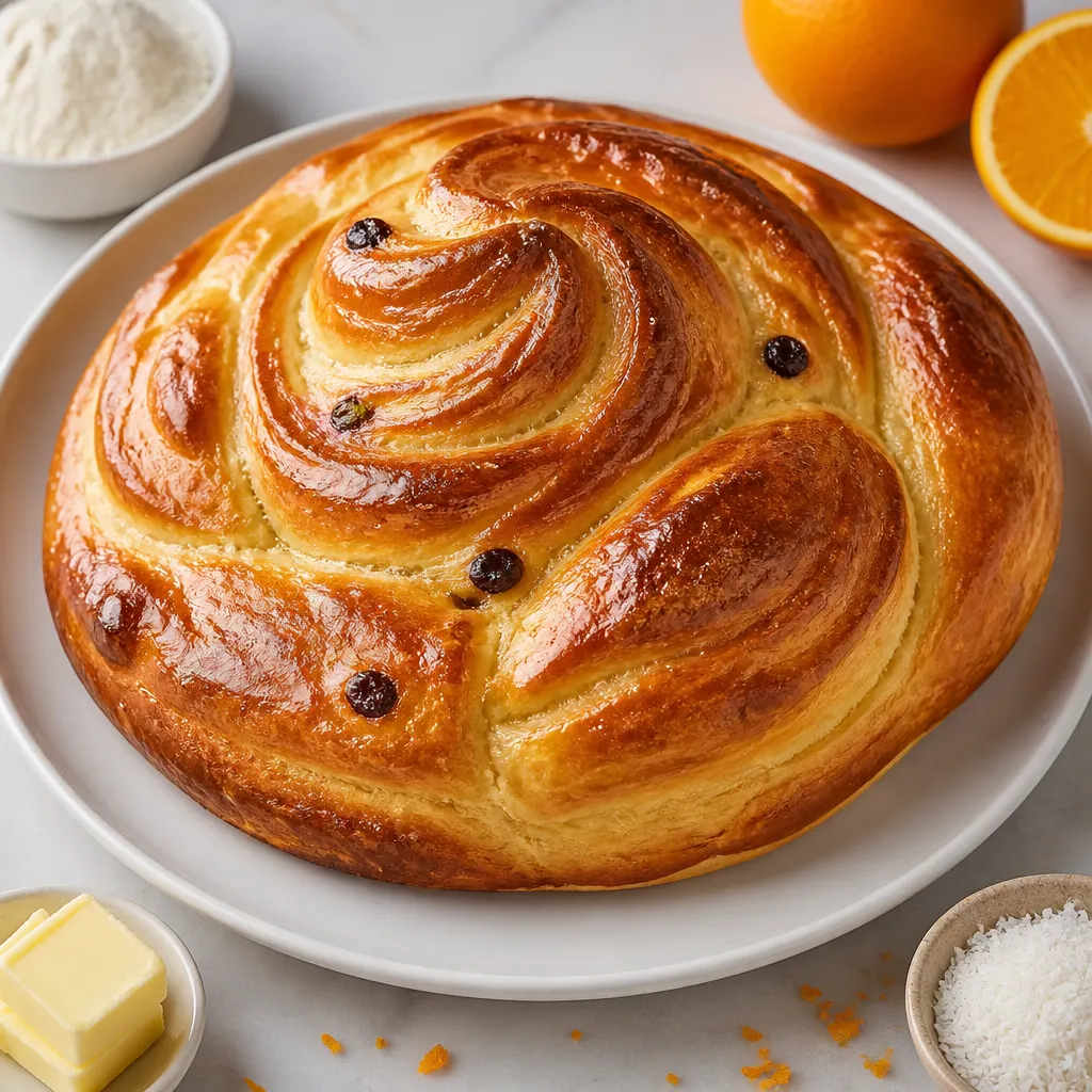 Stuffed Brioche with Orange Flavor