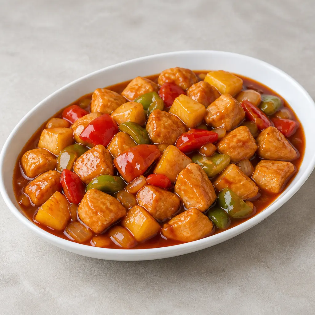 Chinesisches Hähnchen mit Ananas