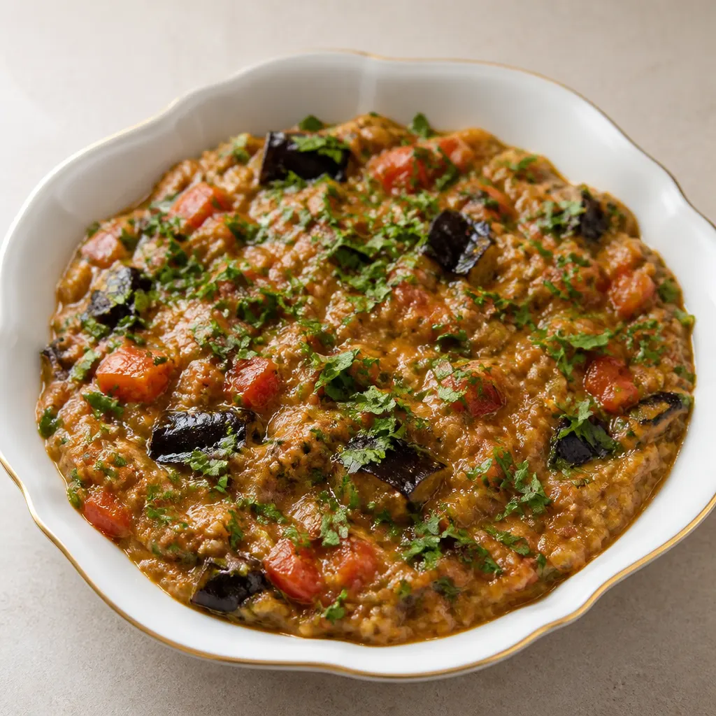 Black Eggplant Salad, Sudanese Style