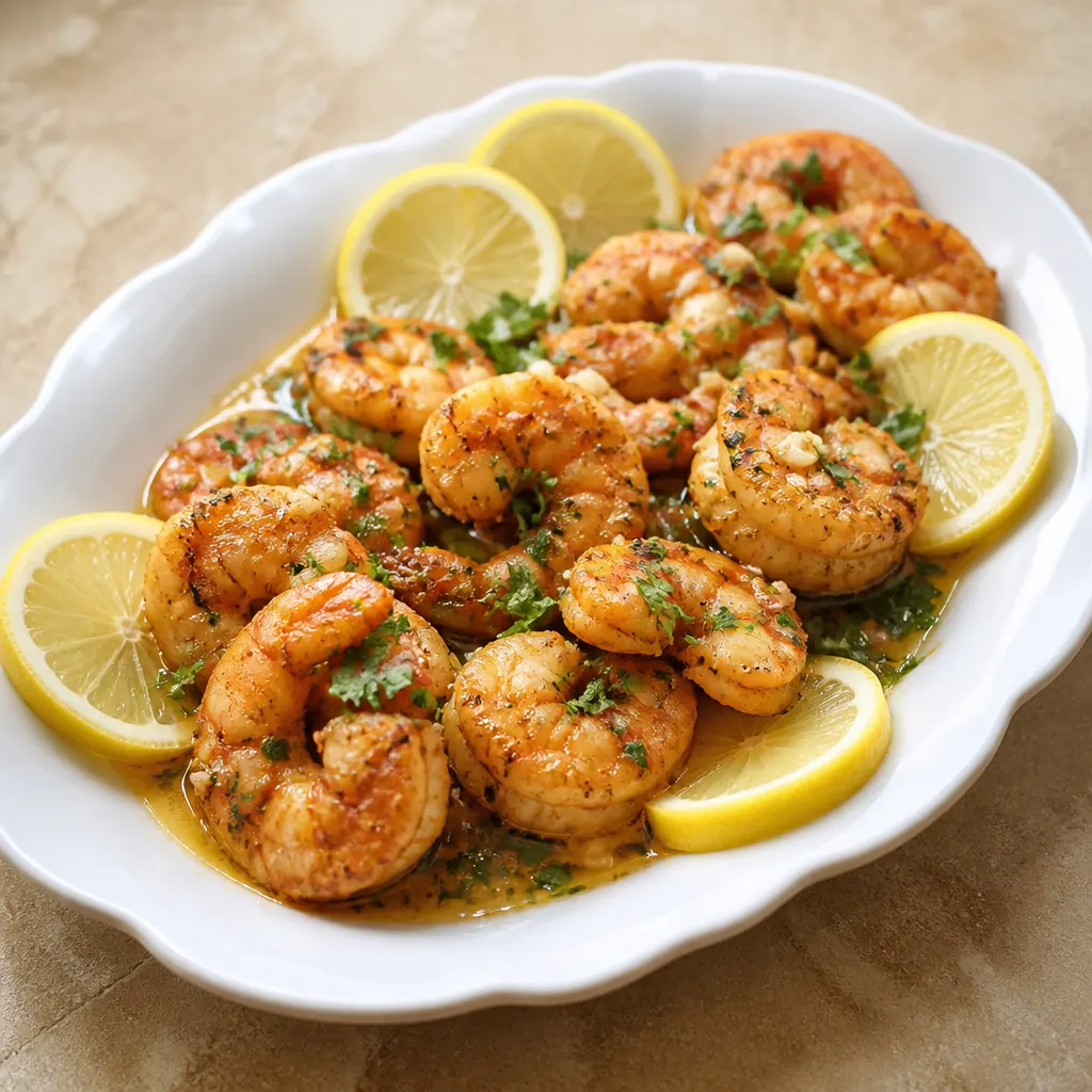 Butter, Lemon, and Garlic Shrimp