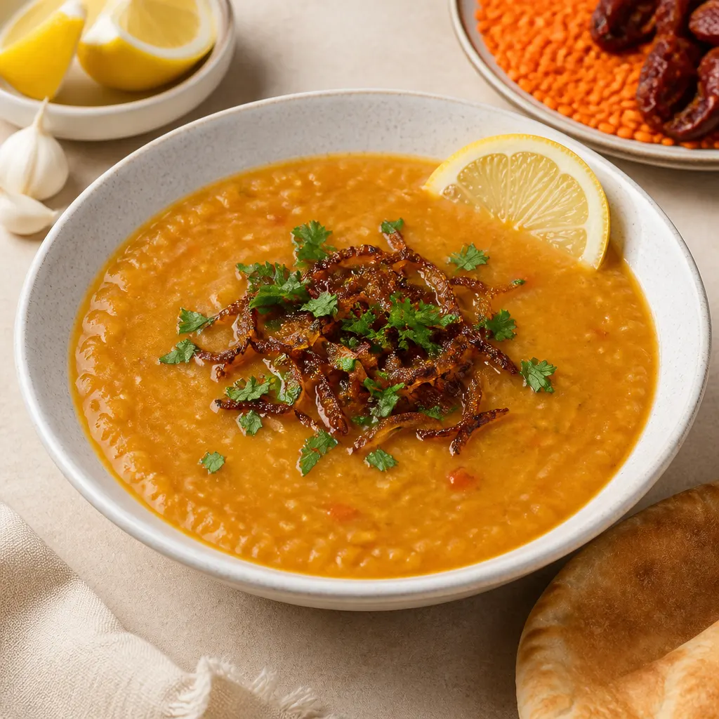 Red Lentil Soup for Ramadan Prep