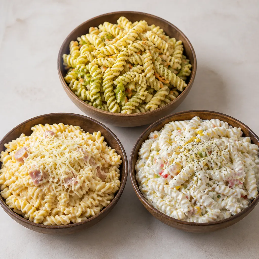 Three Cold Pasta Dishes