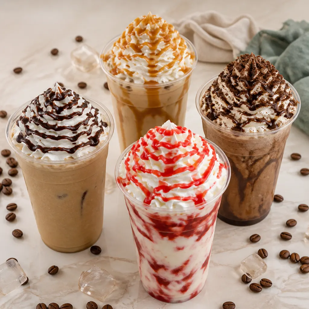 Hausgemachte kalte Getränke im Starbucks-Stil