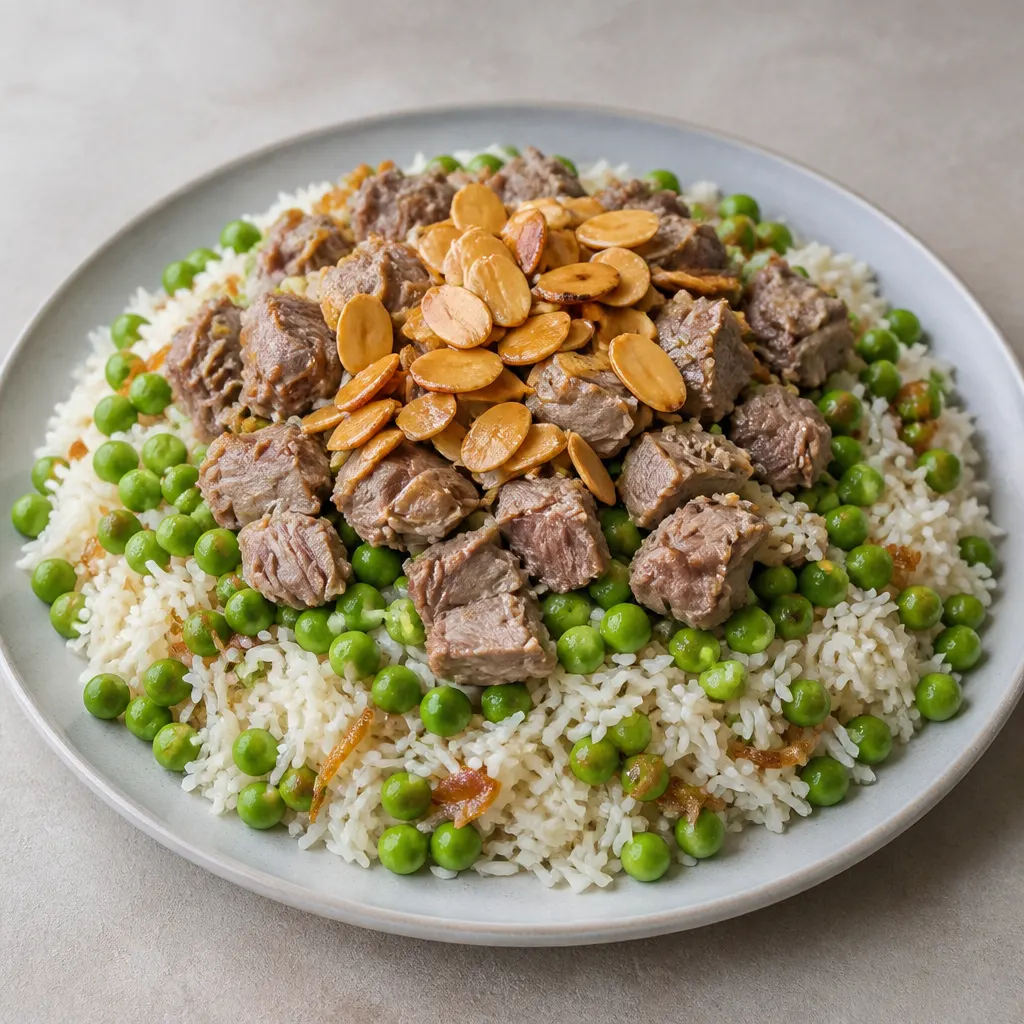 Erbsen-und-Reis-Mansaf
