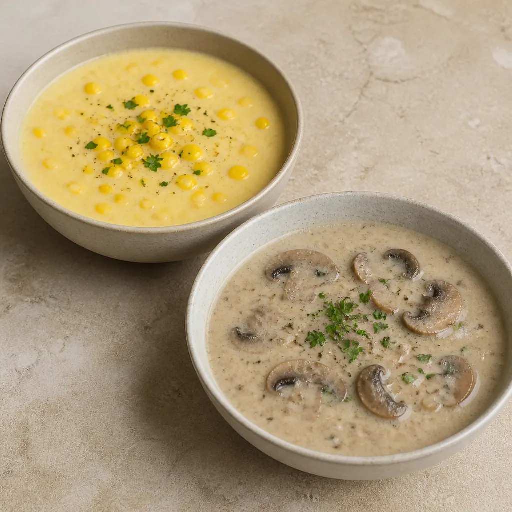 Mushroom and Corn Soup