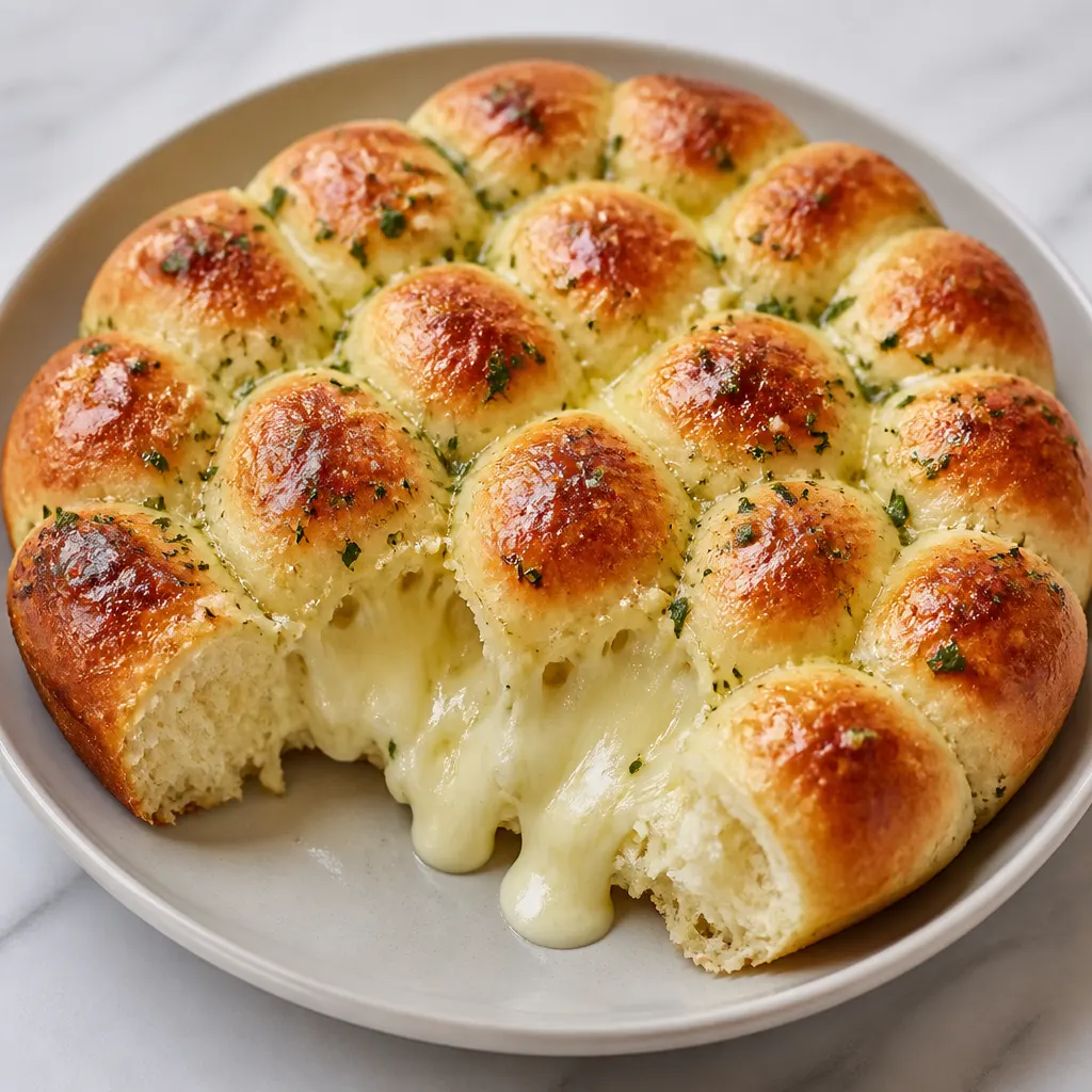 Kartoffelbrot mit Käse und Knoblauch
