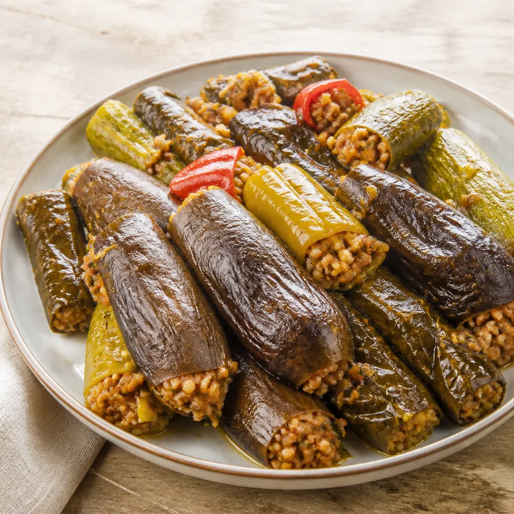 Bulgur Stuffed Vegetables