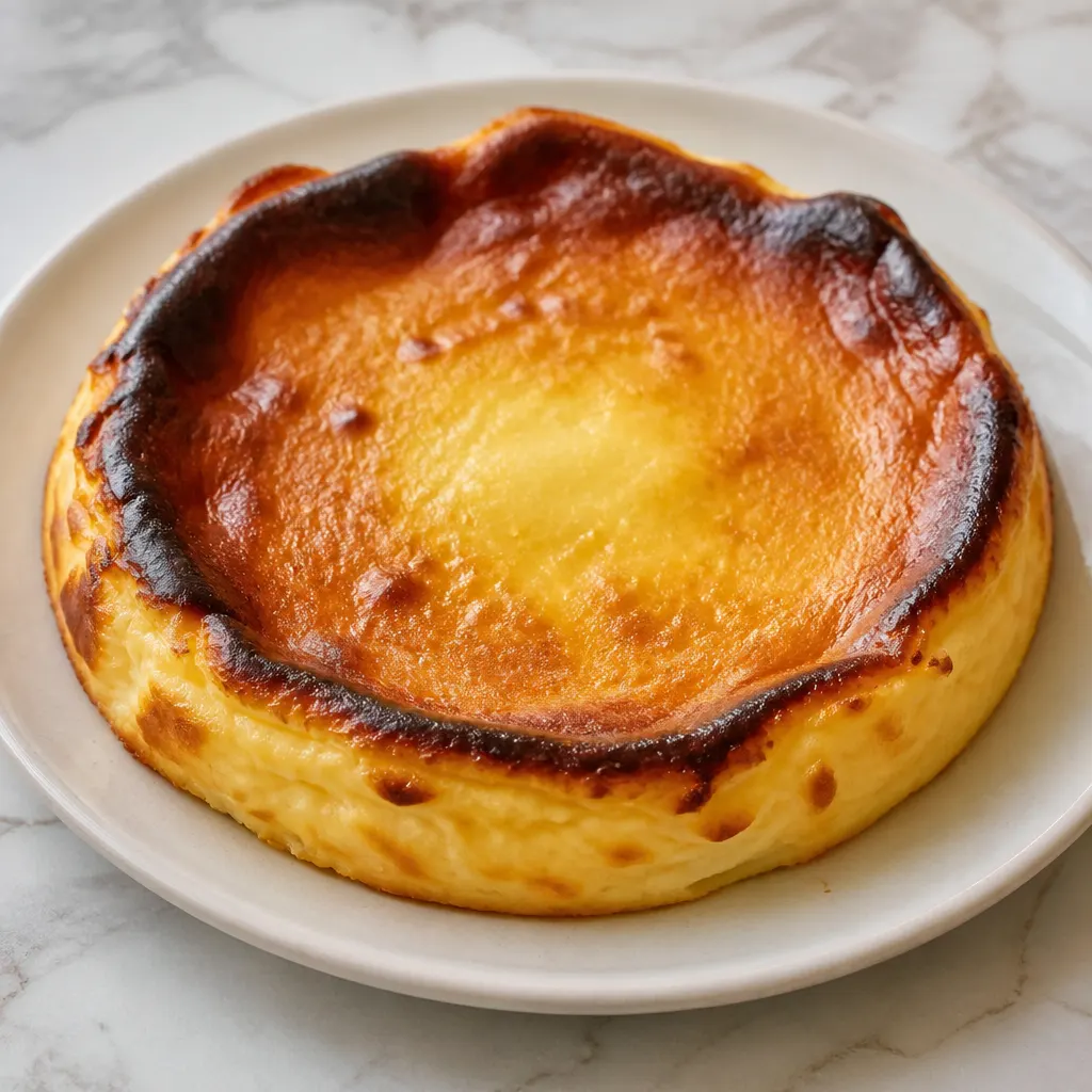 San Sebastian cheesecake without cheese