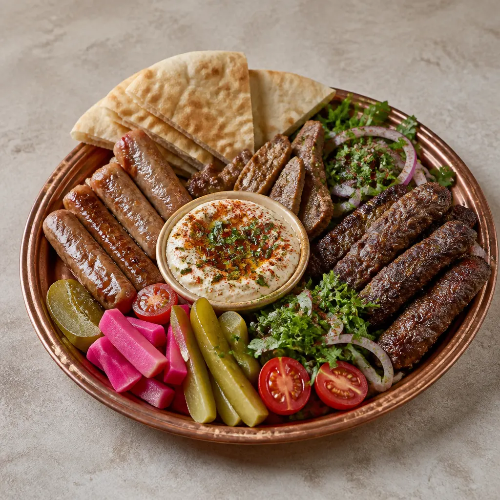 Damascus-Style Cold Cuts Platter