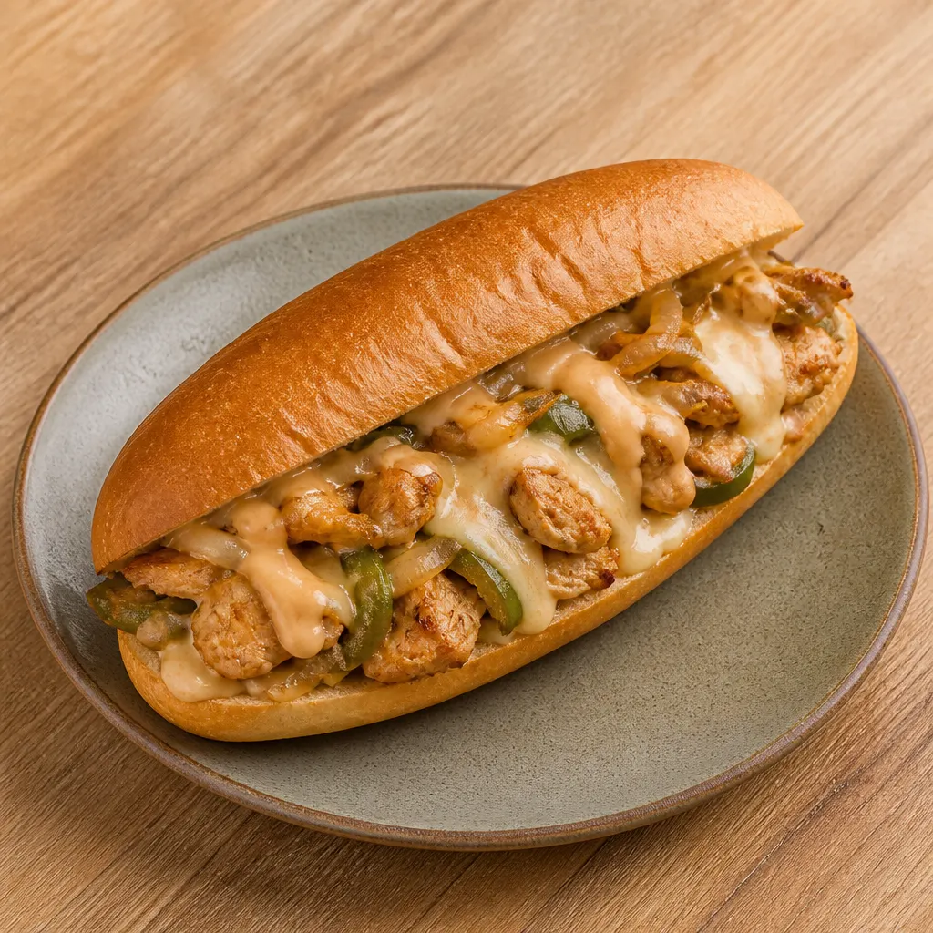 Hähnchen-Filet-Sandwich mit Burgerbrötchen