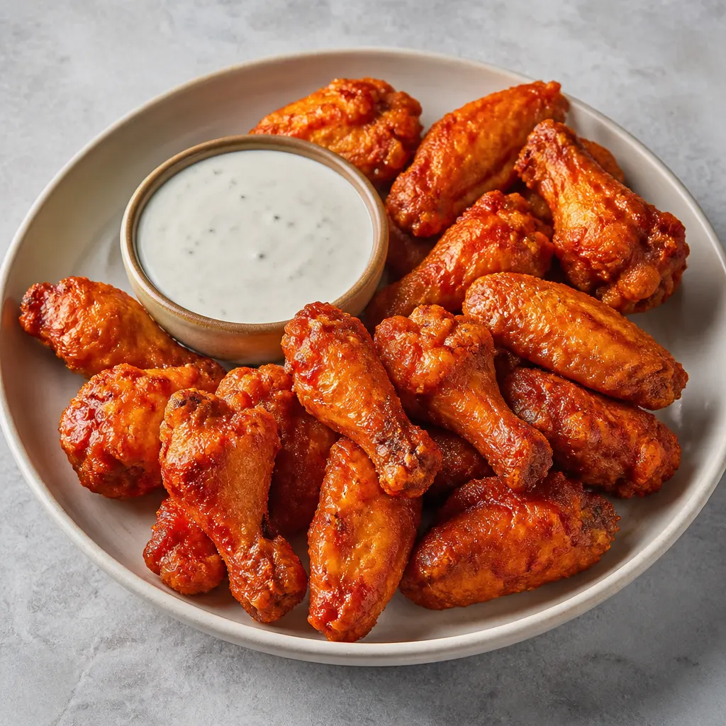 Buffalo Wings with Ranch Sauce