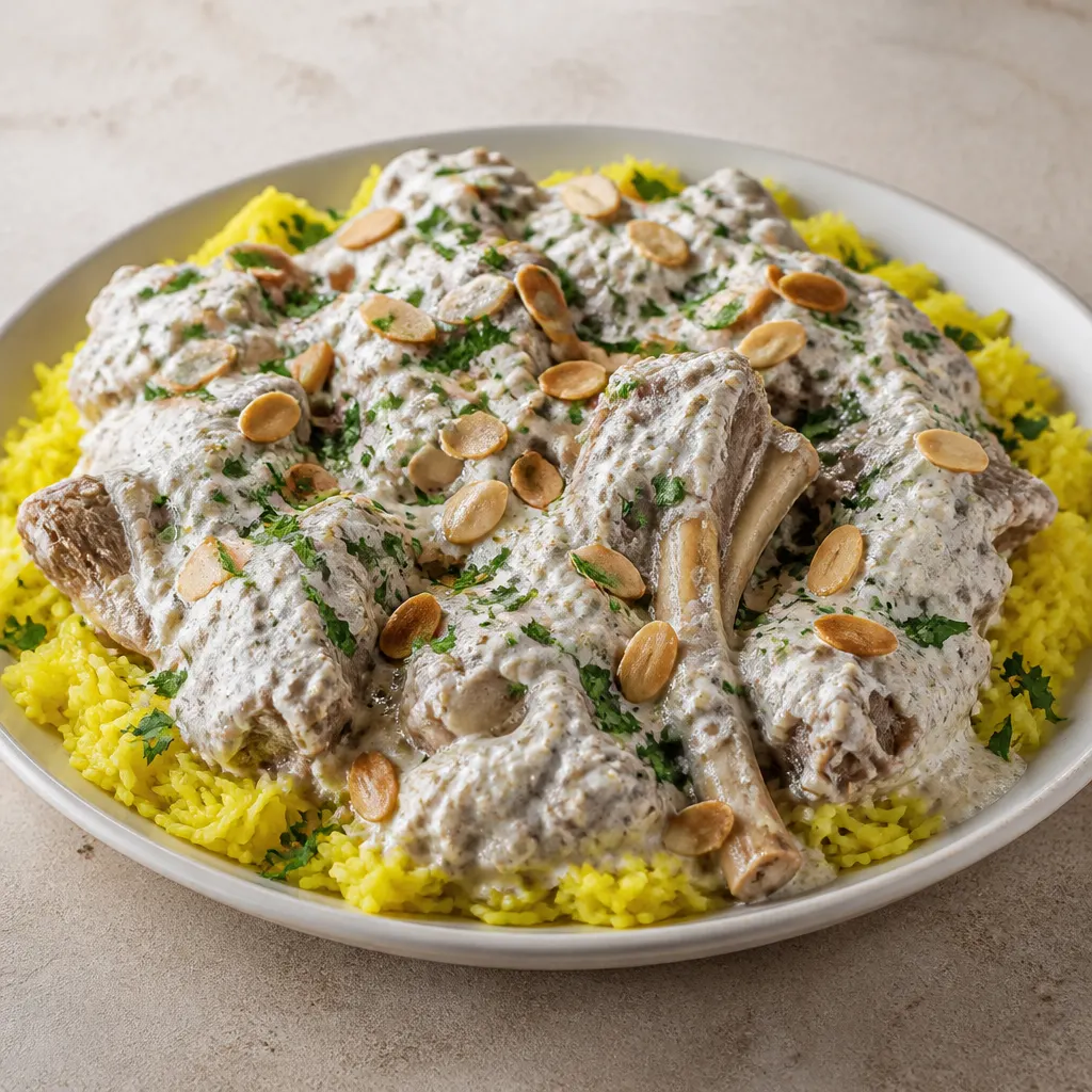 Jordanischer Mansaf mit Jameed