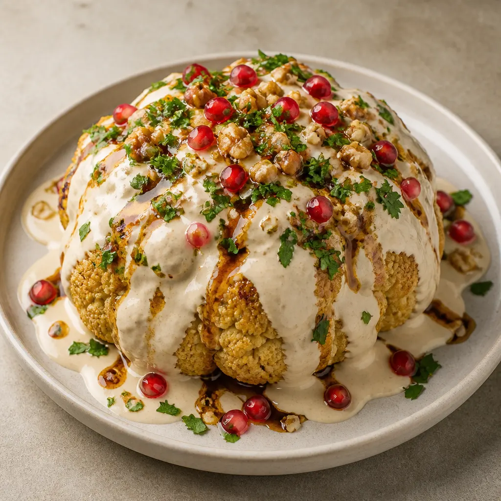 Cauliflower with Tahini Sauce
