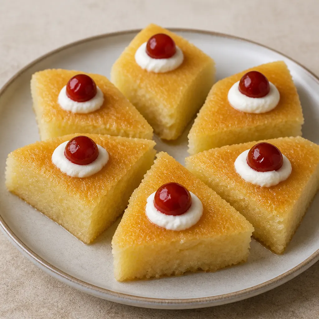 Basbousa with Milk
