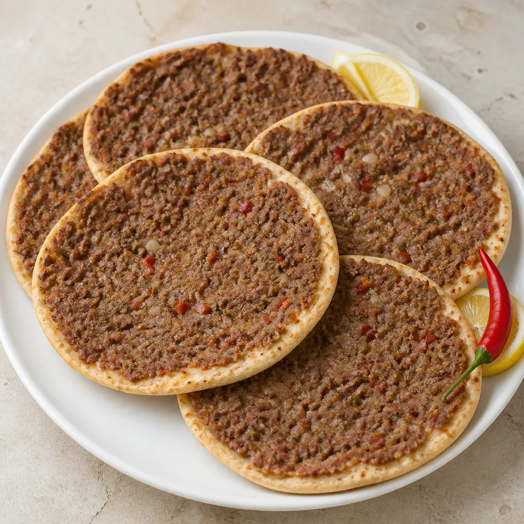 Fleisch mit Tortilla-Brot-Wrap