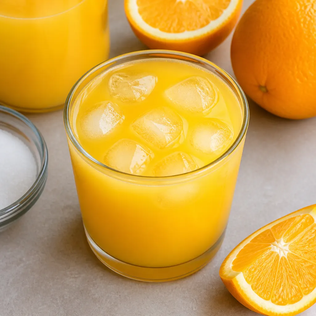 Orangensaft ohne Bitterkeit