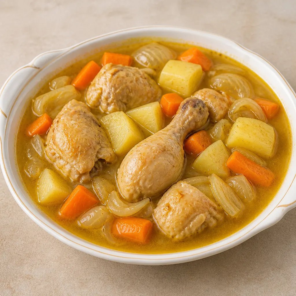 دجاج بالخضرة