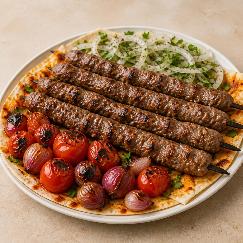 كباب لحم مشوي
