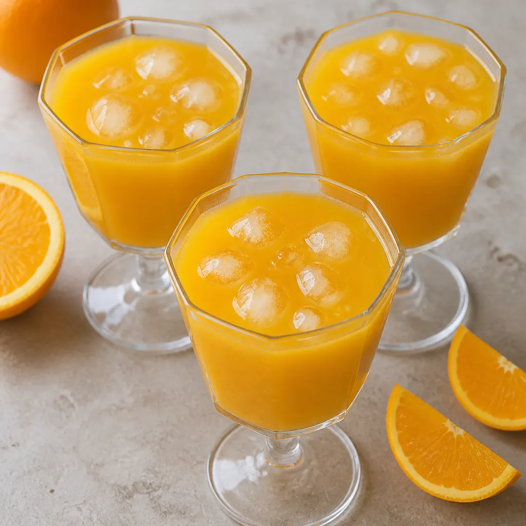Boisson à l’abricot et à l’orange