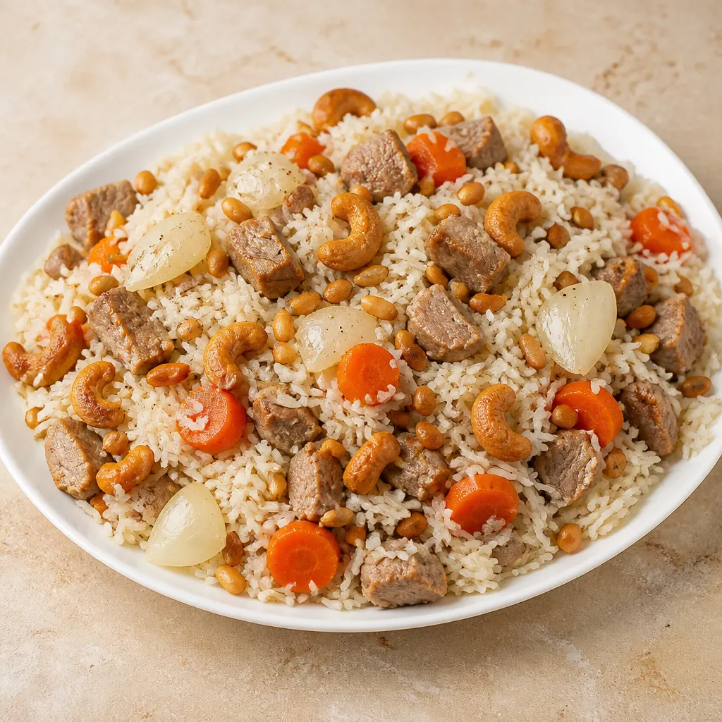 Shalbatou mit Reis