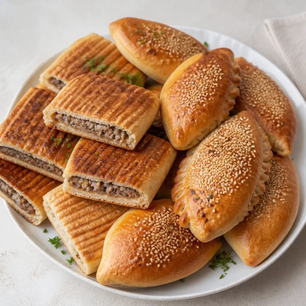 Toshka and Sausage Meat Pies
