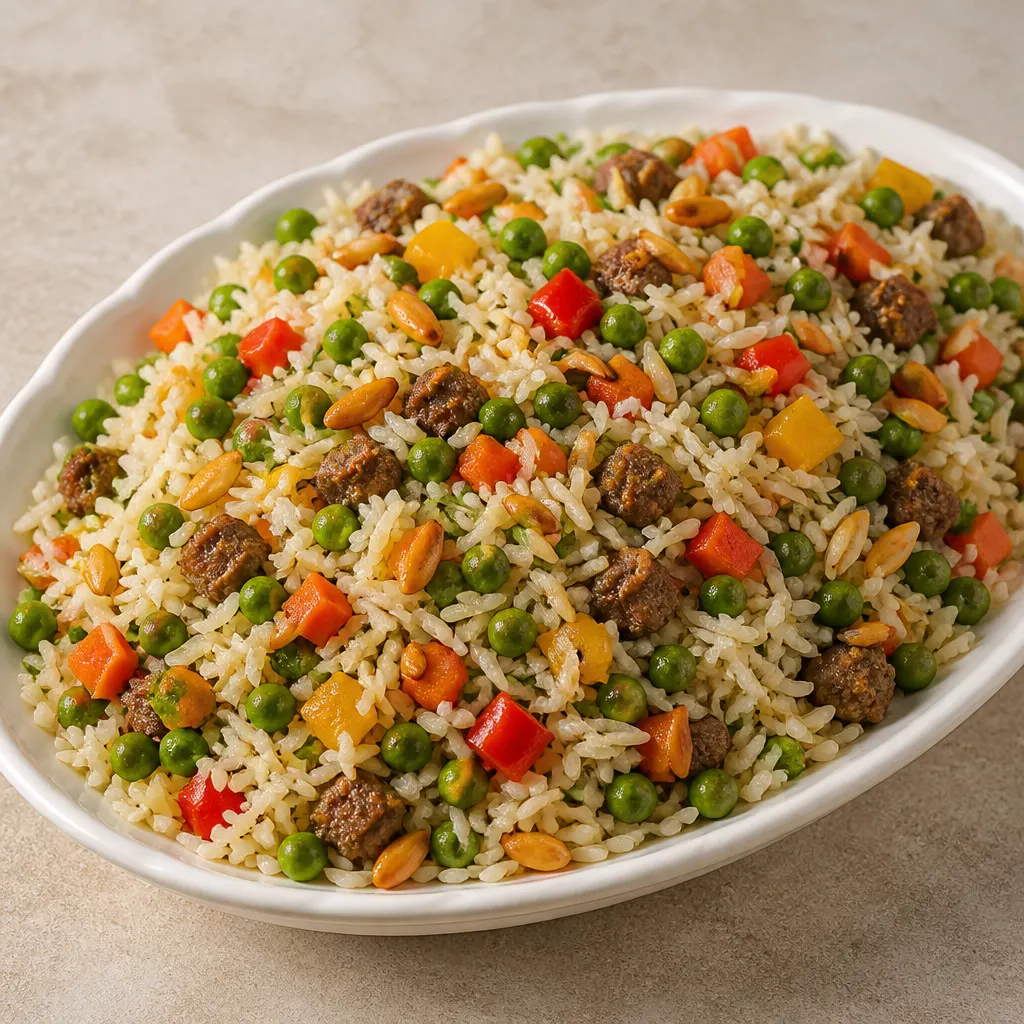 Rice with Peas and Vegetables
