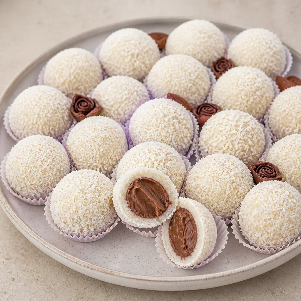 Boules de coco fourrées