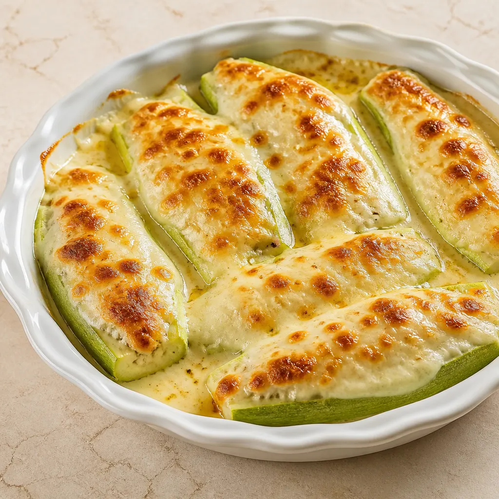 Zucchini Boats with Béchamel
