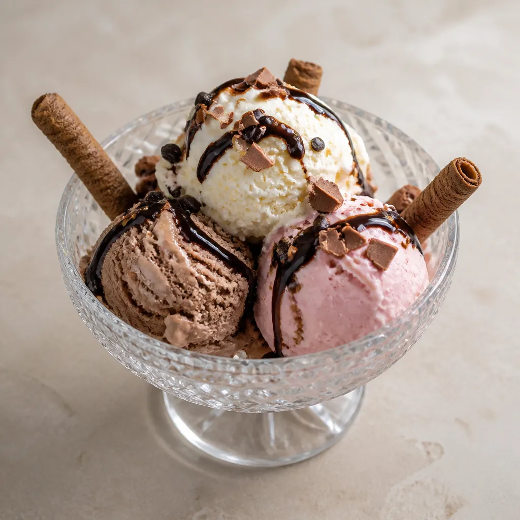 Glace mélangée