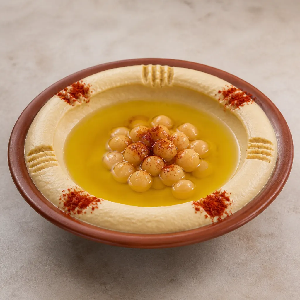 Hummus mit Tahini (Kichererbsendip)