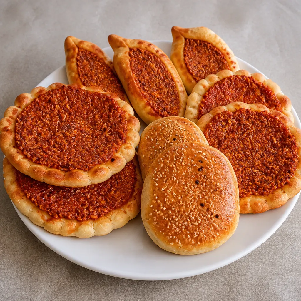 Muhammara auf Teig
