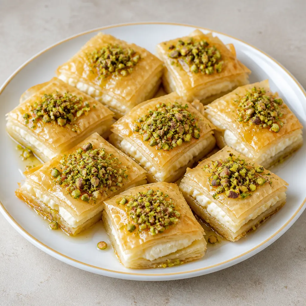 Cream and Pistachio Warbat